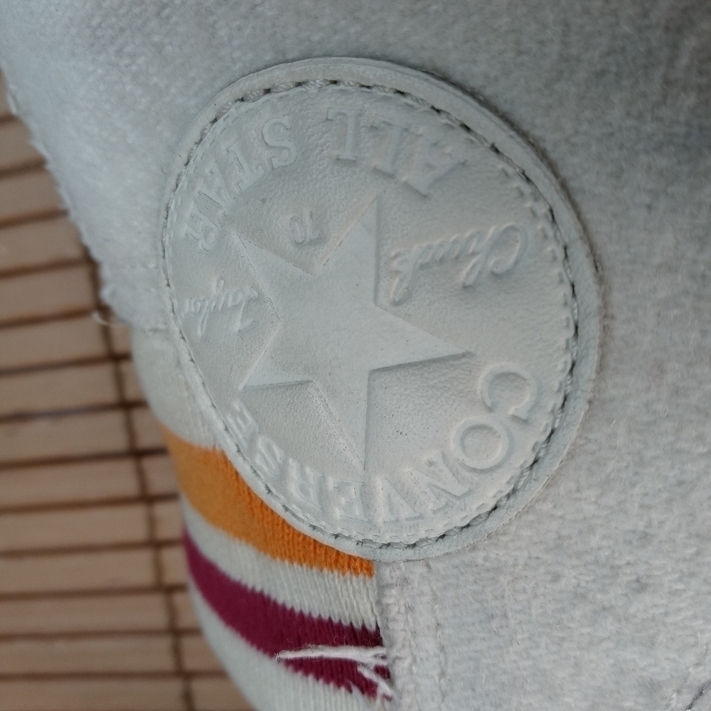 Rare Converse All Star Chuck Taylor White Wool High Top Sneakers Men's S… - Picture 9 of 10